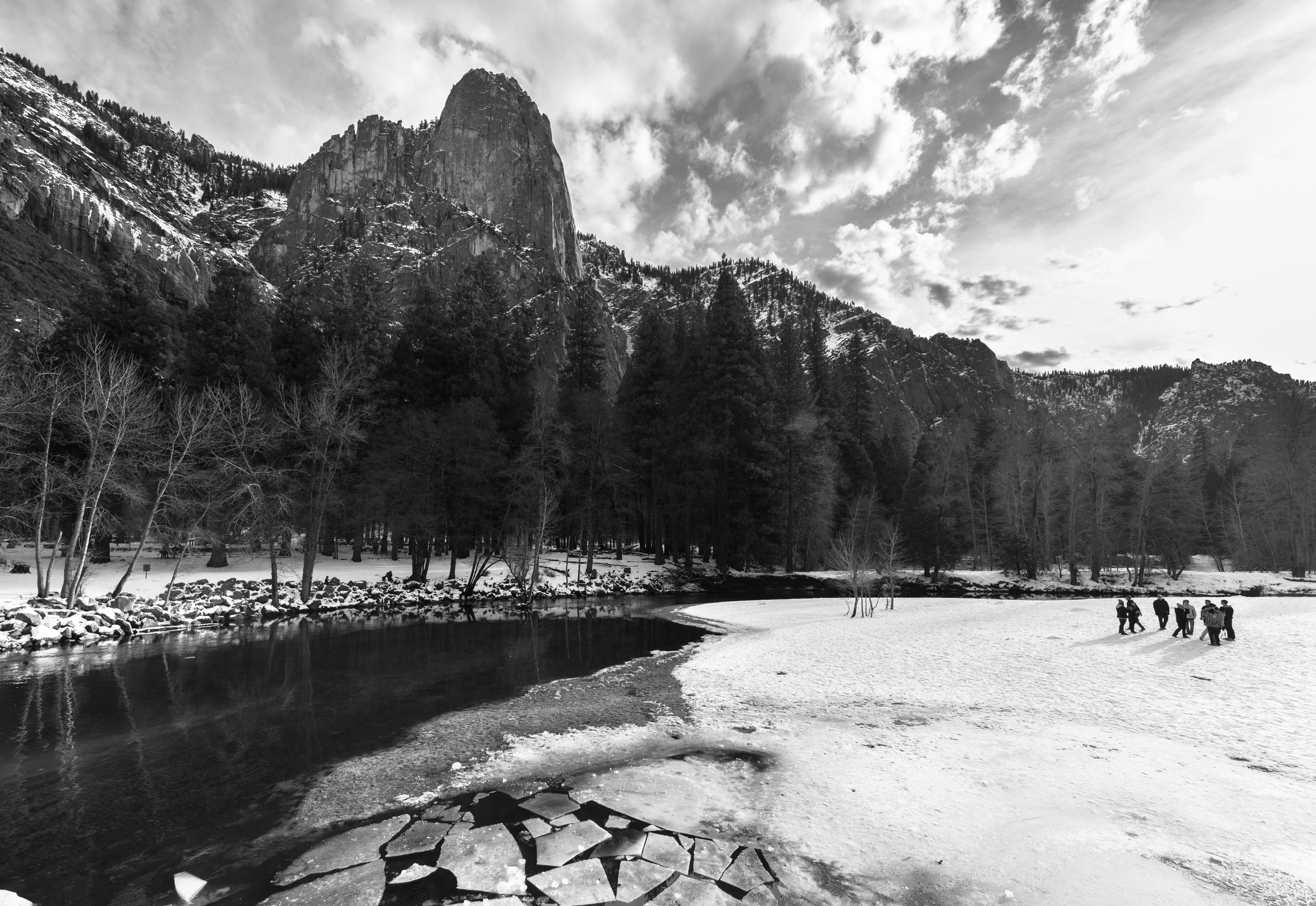 Yosemite looks better in black and white than it does in reality.